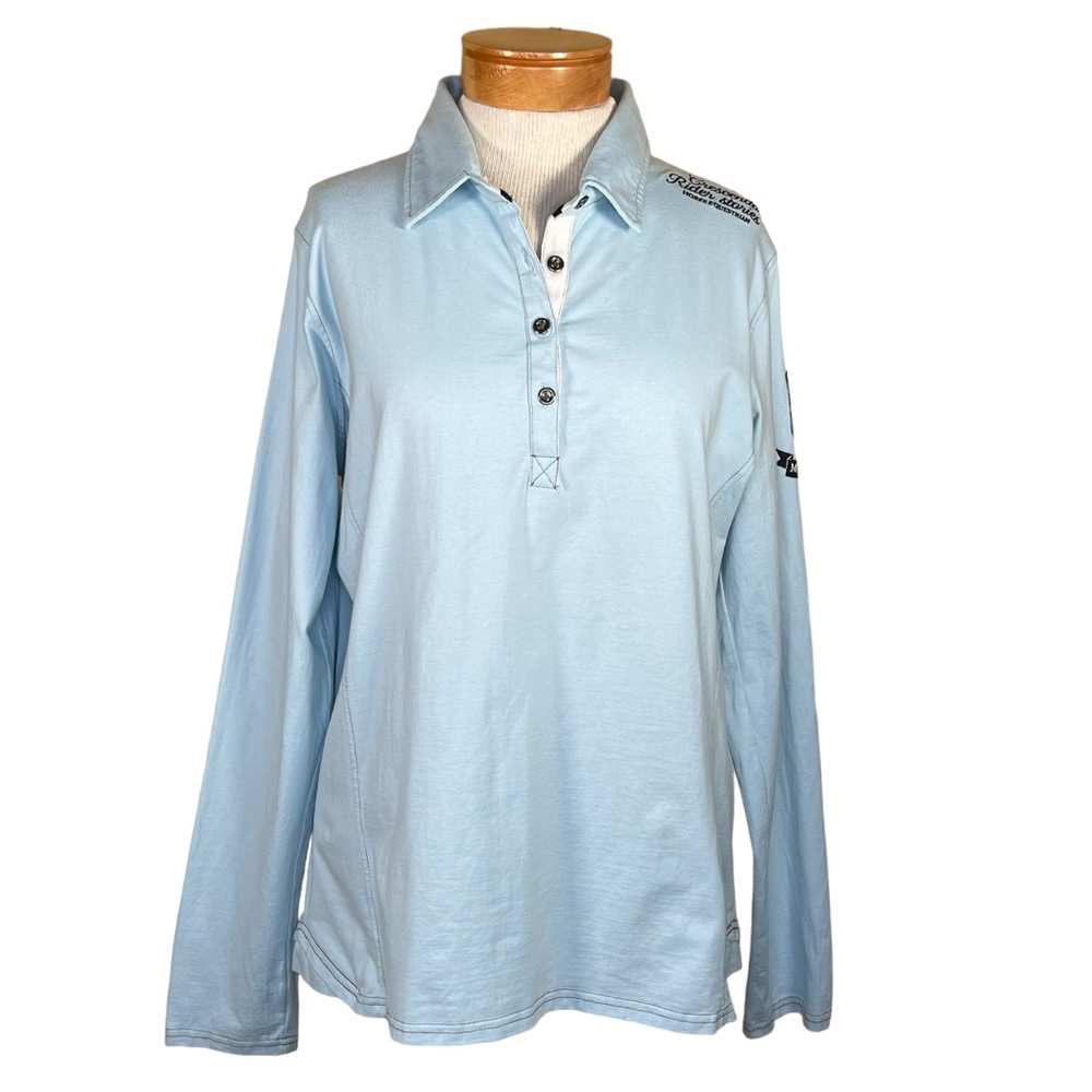 Horze Crescendo Rider Stories Long Sleeve Polo With Embroidered & Patch …